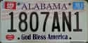 Alabama on Random State License Plate Designs