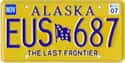 Alaska on Random State License Plate Designs