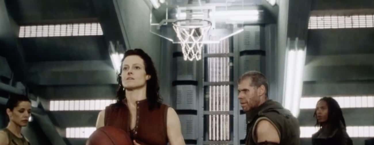 Sigourney Weaver Made A Half-Court Shot Backward In ‘Alien: Resurrection’