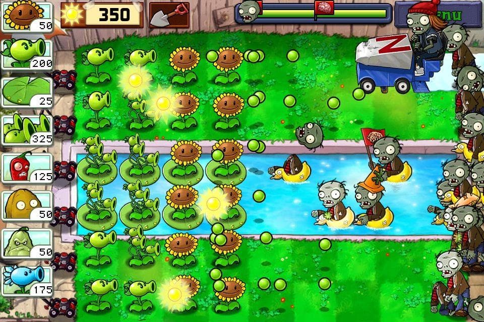 how much space does plants vs zombies 1 take up