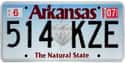 Arkansas on Random State License Plate Designs