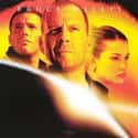 Ben Affleck, Bruce Willis, Liv Tyler   Armageddon is a 1998 American science fiction disaster thriller film, directed by Michael Bay, produced by Jerry Bruckheimer, and released by Touchstone Pictures.