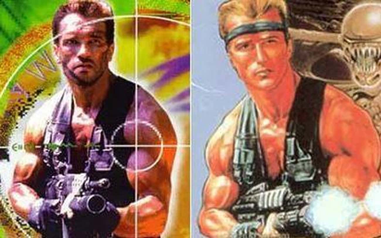 Arnold Schwarzenegger and Bill Rizer (Contra)