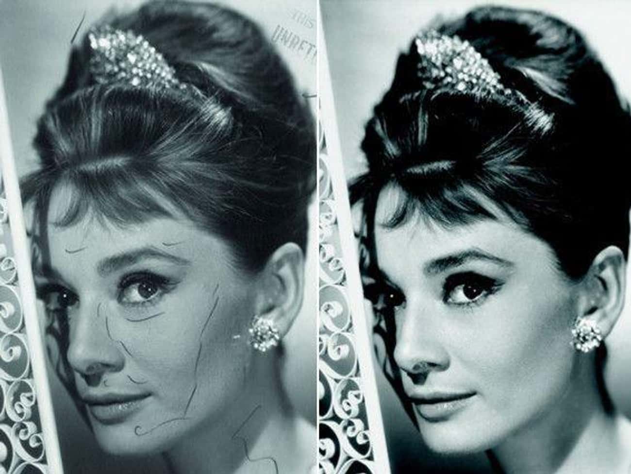 A Retoucher Used A Grease Pencil To Remove Tiny Lines And Crow&#39;s Feet From Audrey Hepburn&#39;s Face For Her 1961 &#39;Breakfast At Tiffany&#39;s&#39; Poster