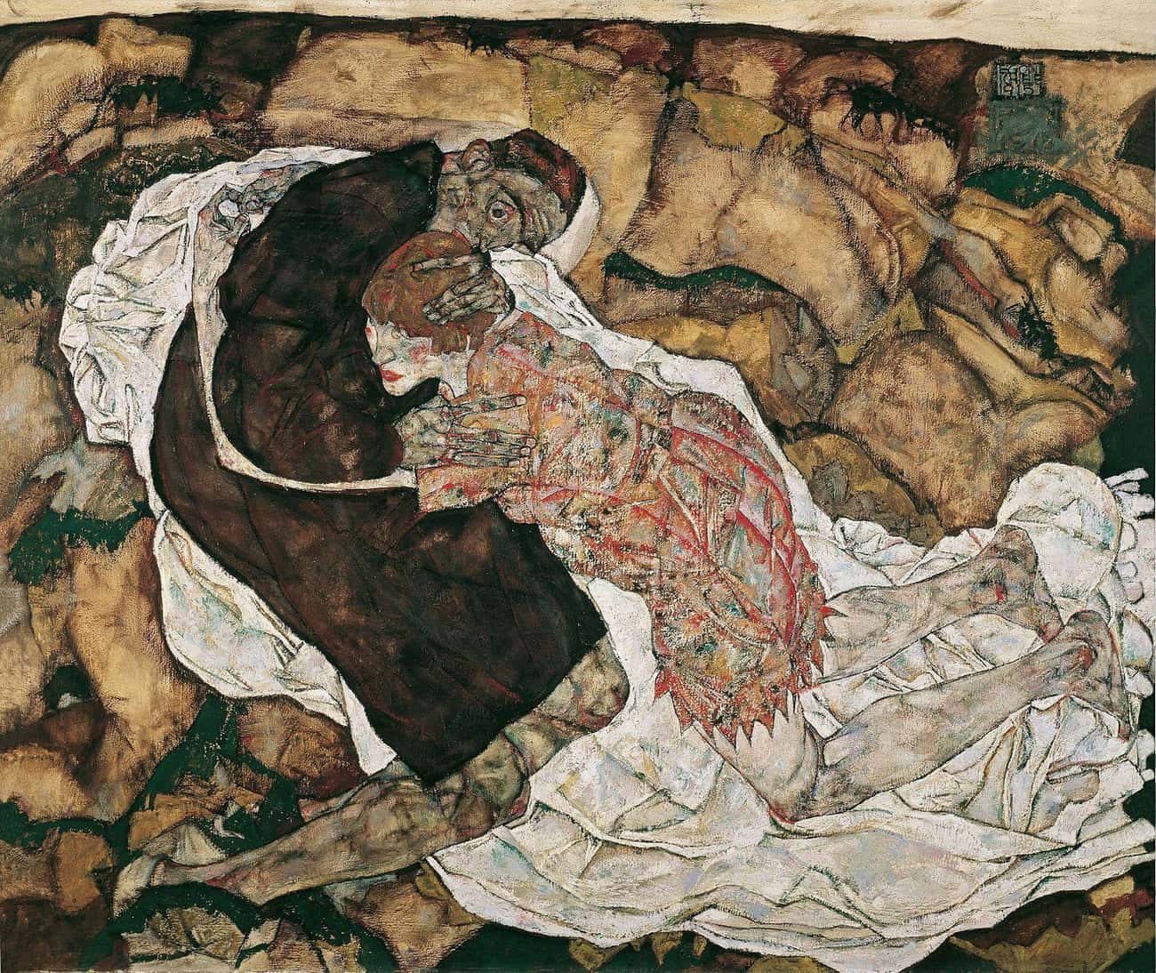 'Death and the Maiden' By Egon Schiele, 1915 