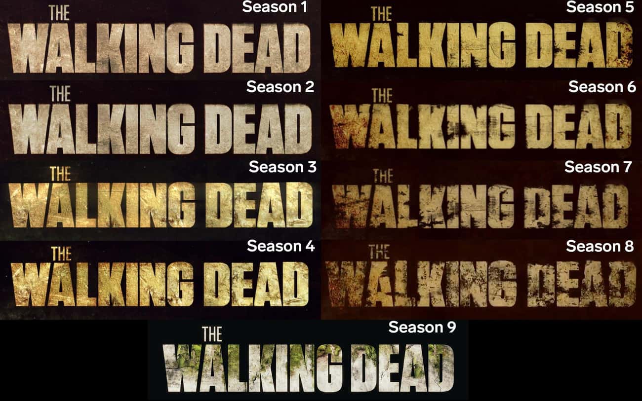 'The Walking Dead' - The Logo Decays A Little More Each Season