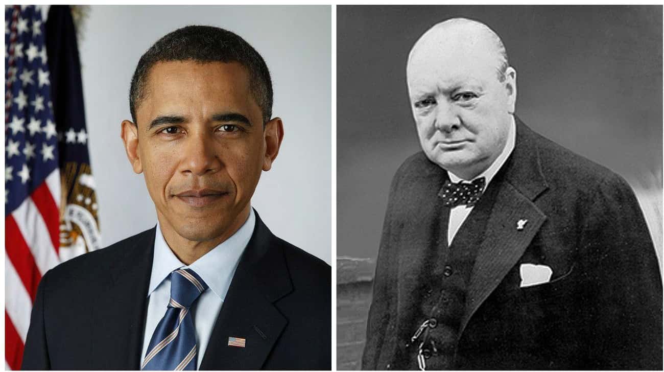 Barack Obama And Winston Churchill