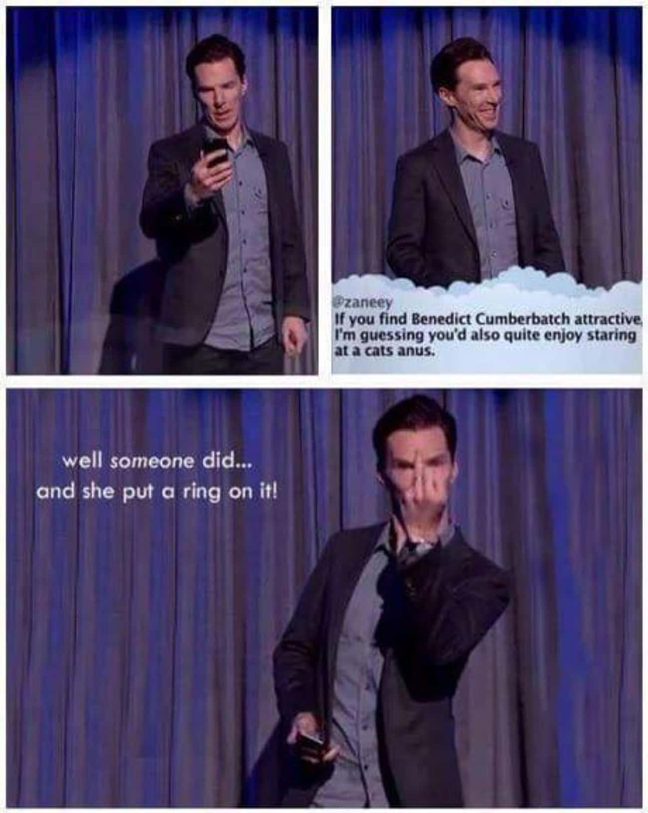 Benedict Cumberbatch's Response To A Mean Tweets