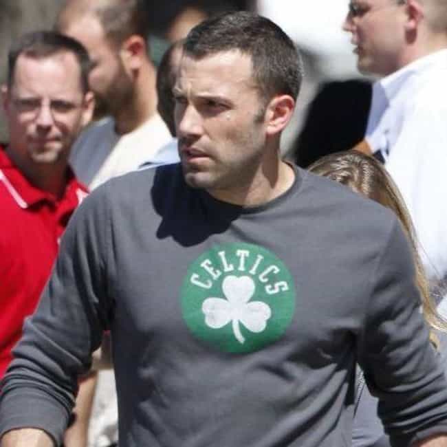 Ben Affleck supporting Celtics via ranker.com