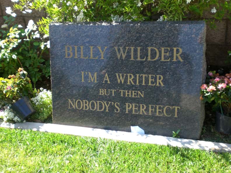 Billy Wilder is listed (or ranked) 9 on the list The Best Celebrity Tombstones
