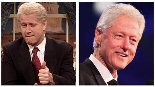 Bill Clinton is listed (or ranked) 7 on the list Political Figures Share What They Really Thought Of SNL's Impressions Of Them