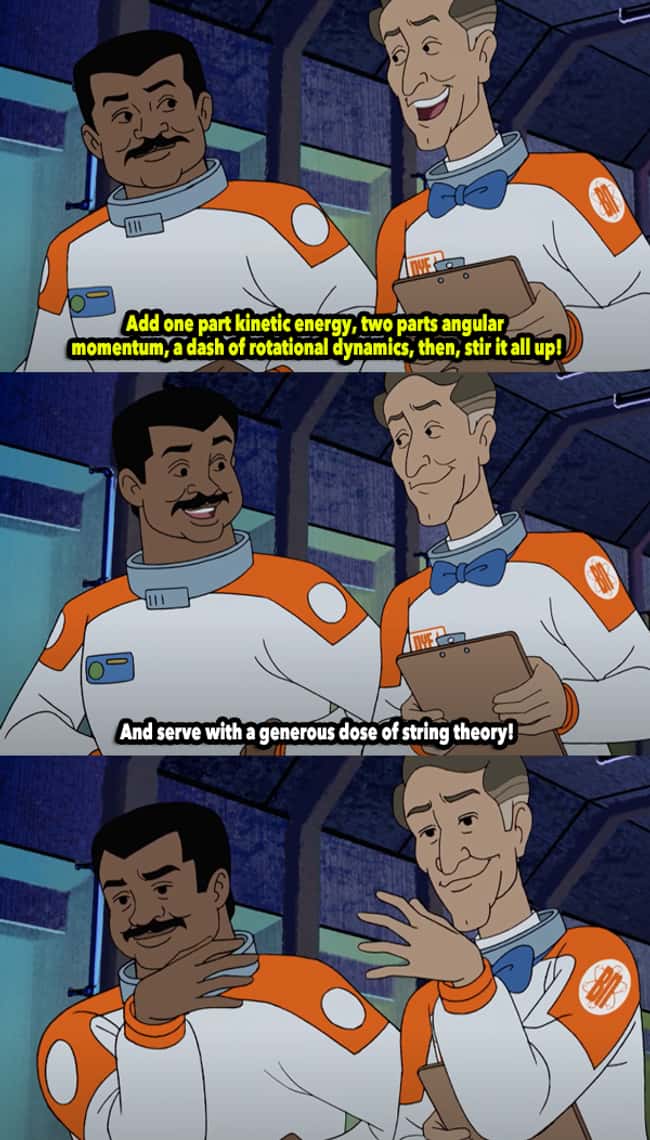 Bill Nye and Neil deGrasse in Scooby-Doo And Guess Who