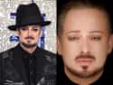 Boy George on Random Photos of Makeup-Wearing Male Celebs Without Their Makeup On