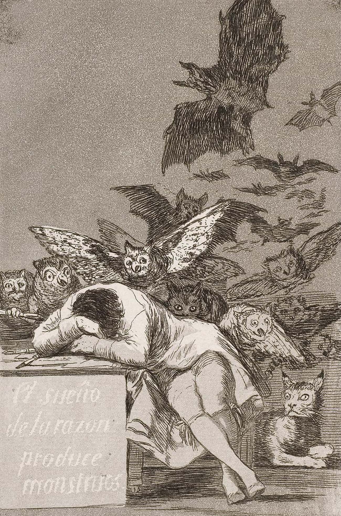 'The Sleep of Reason Produces Monsters' By Francisco Goya, 1799