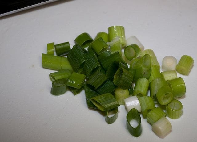 chopped green onions on Random Best Things to Put in Ramen