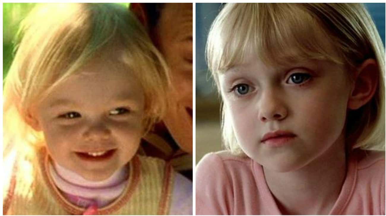 Elle Fanning And Dakota Fanning As Lucy In &#39;I Am Sam&#39;