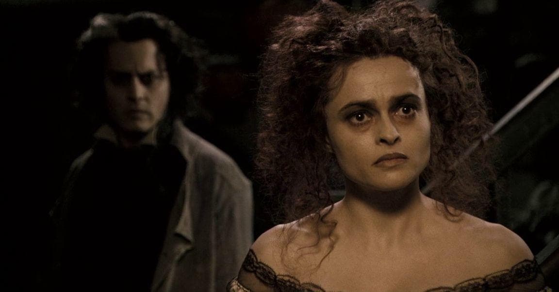 Mrs. Lovett (Helena Bonham Carter) In 'Sweeney Todd: The Demon Barber of Fleet Street'