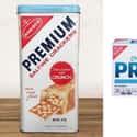 Saltine Cracker on Random Processed Food Packaging Used To Look Lik