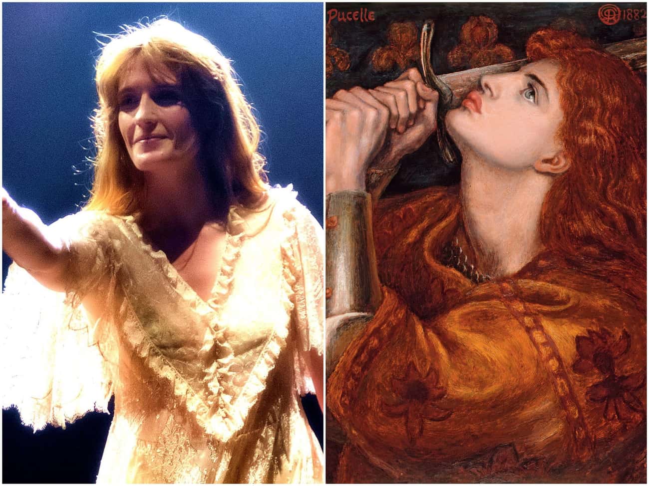 Florence Welch And Her Doppelgänger Joan of Arc
