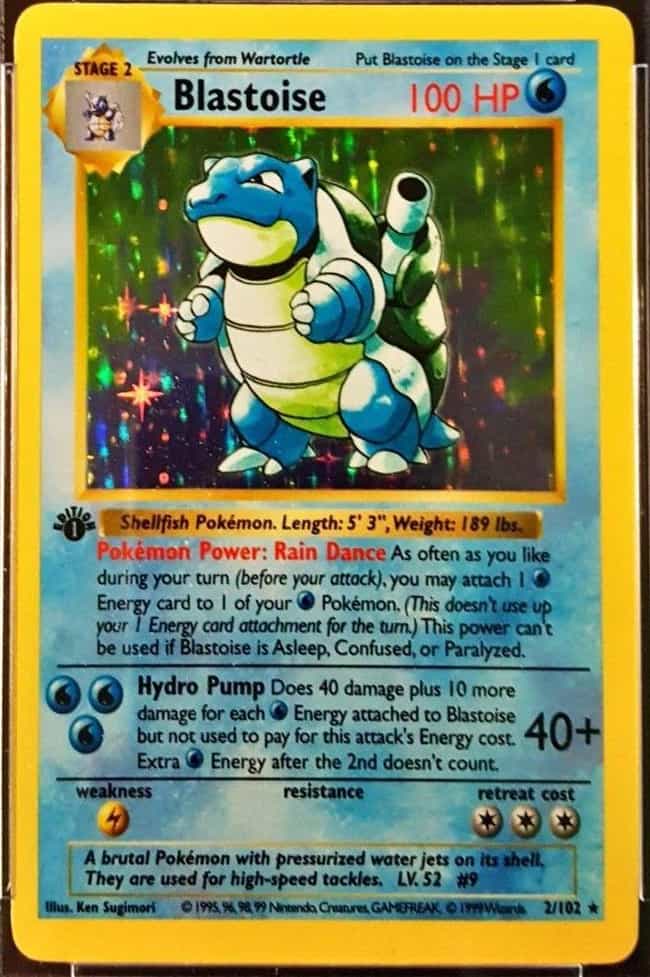 First Edition Shadowless Holographic Blastoise