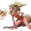 Flareon on Random Incredible Drawings of Pokemon Re-Imagined as Humans