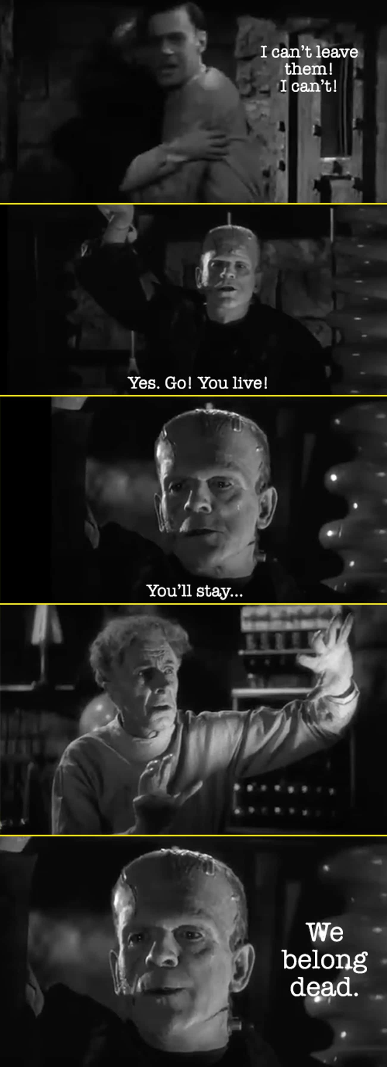 The Monster Makes A Decision In 'Bride of Frankenstein'