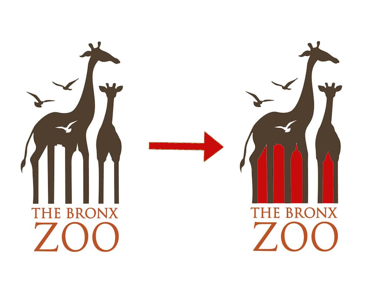 Bronx Zoo Logo Hides A Skyline Of New York