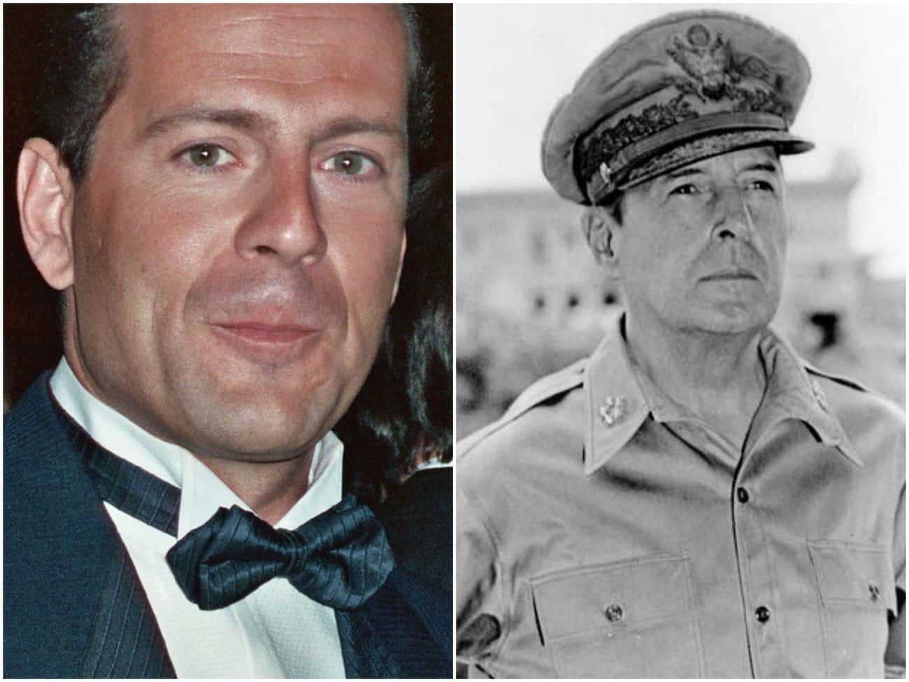 Bruce Willis And His Possible Former Self, General Douglas MacArthur