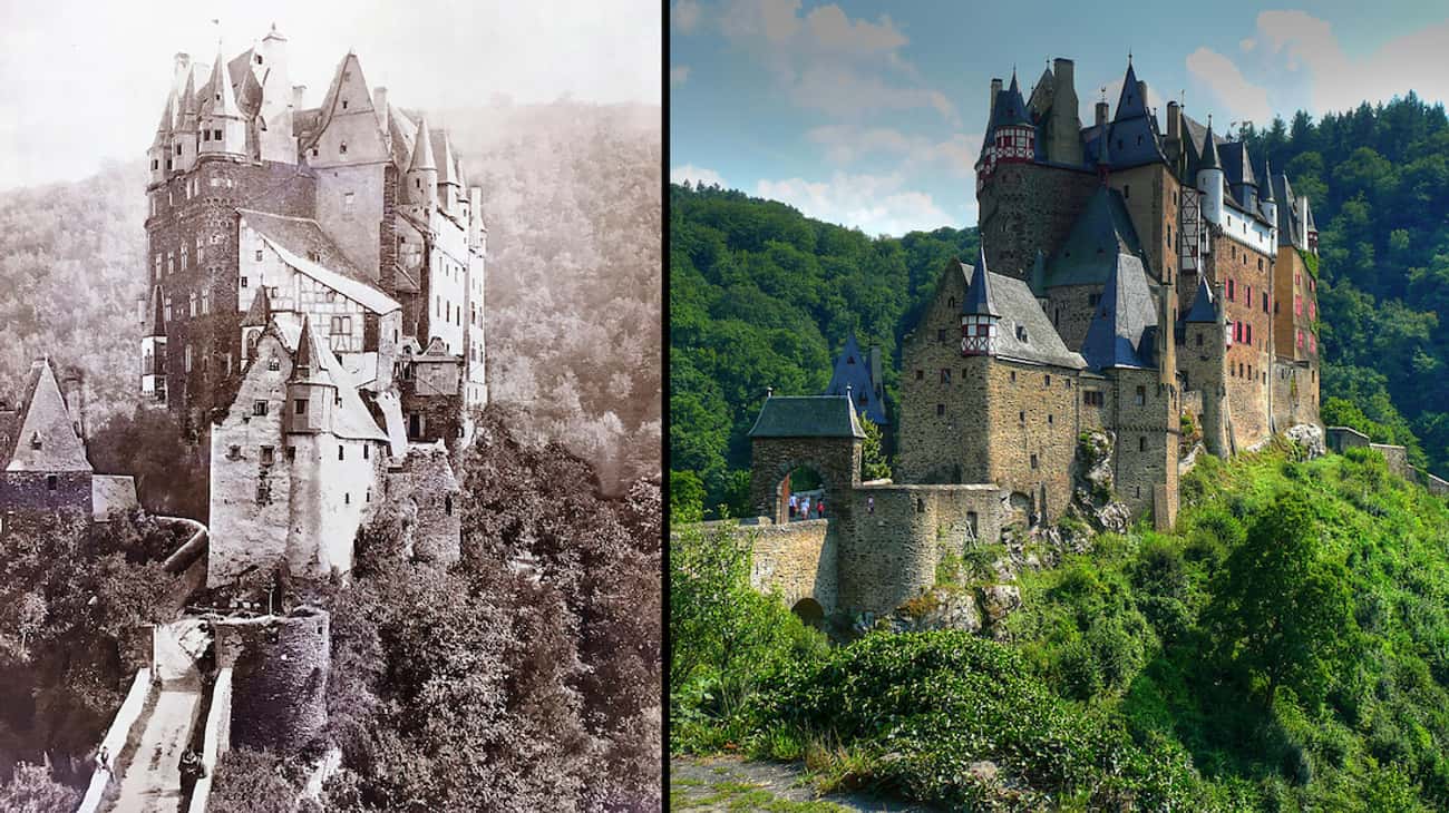 Eltz Castle (c. 1860 & 2008)