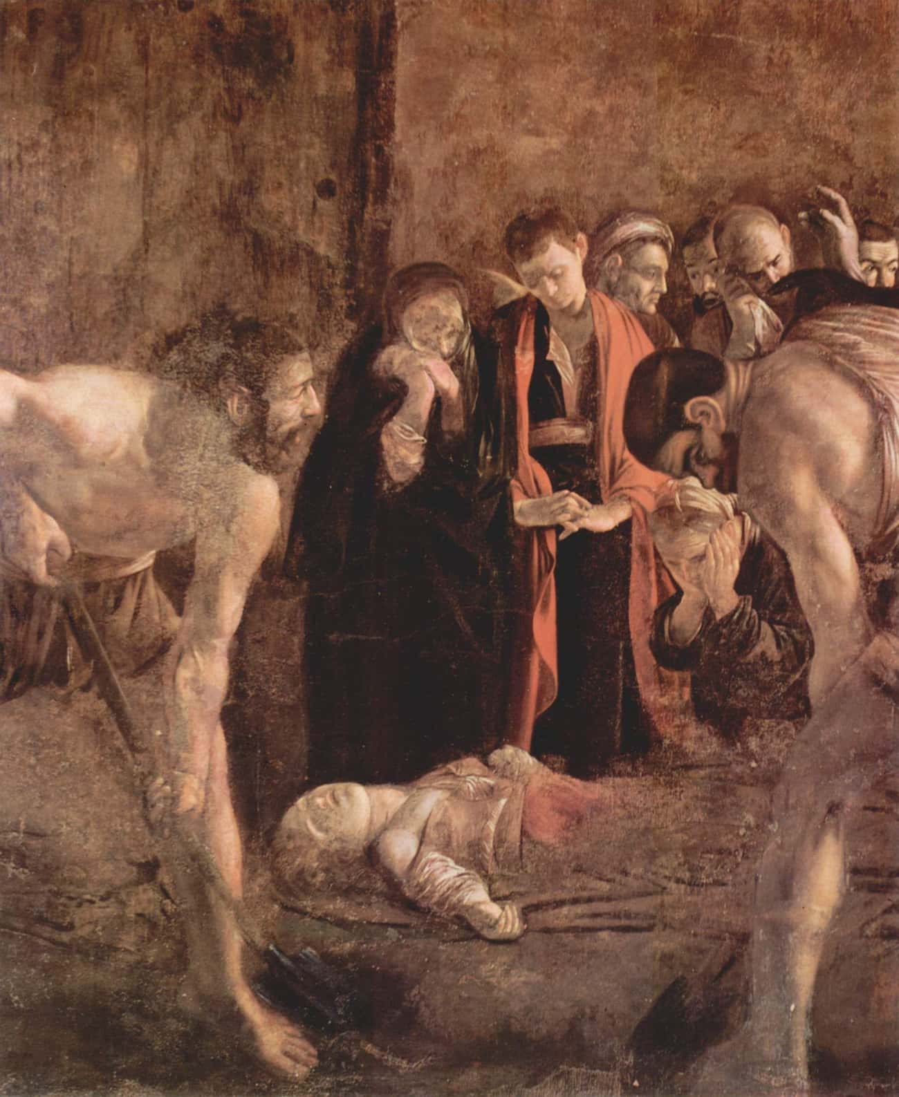 'Burial of St. Lucy' By Michelangelo Merisi da Caravaggio, 1608