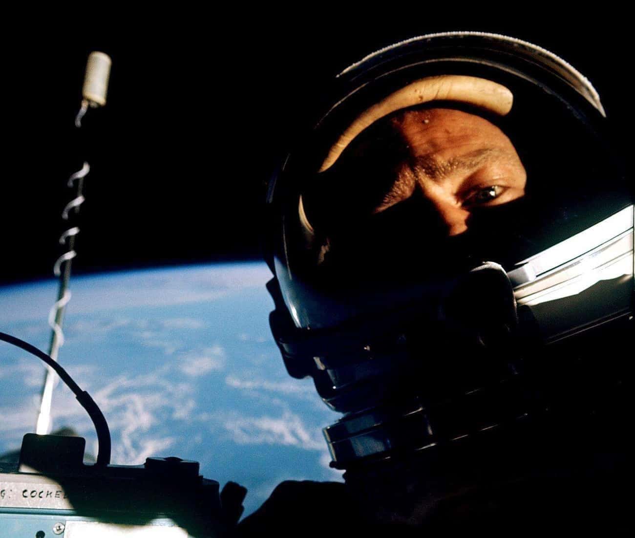 Buzz Aldrin's Space Selfie -1966