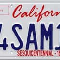 California on Random State License Plate Designs