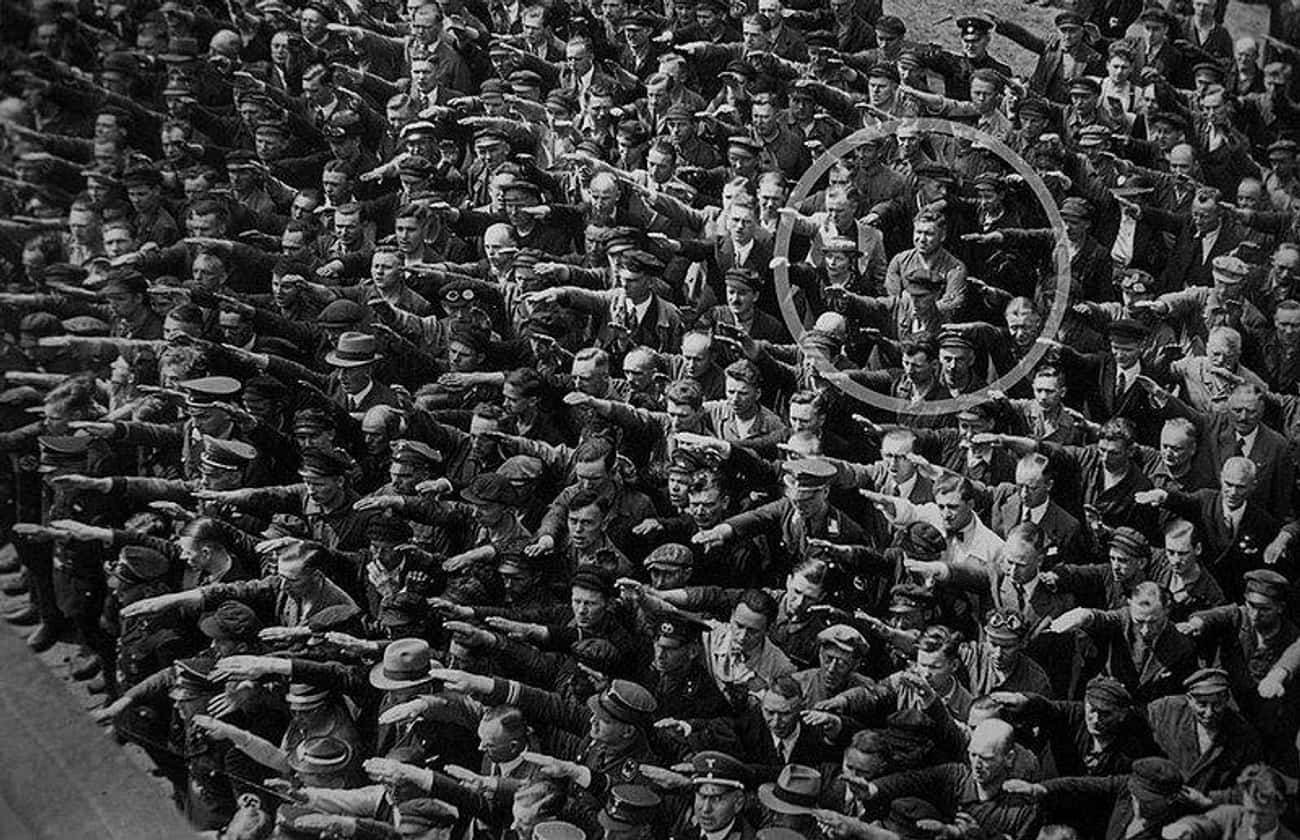 1936: One Man&#39;s Refusal To Take Part In A Salute