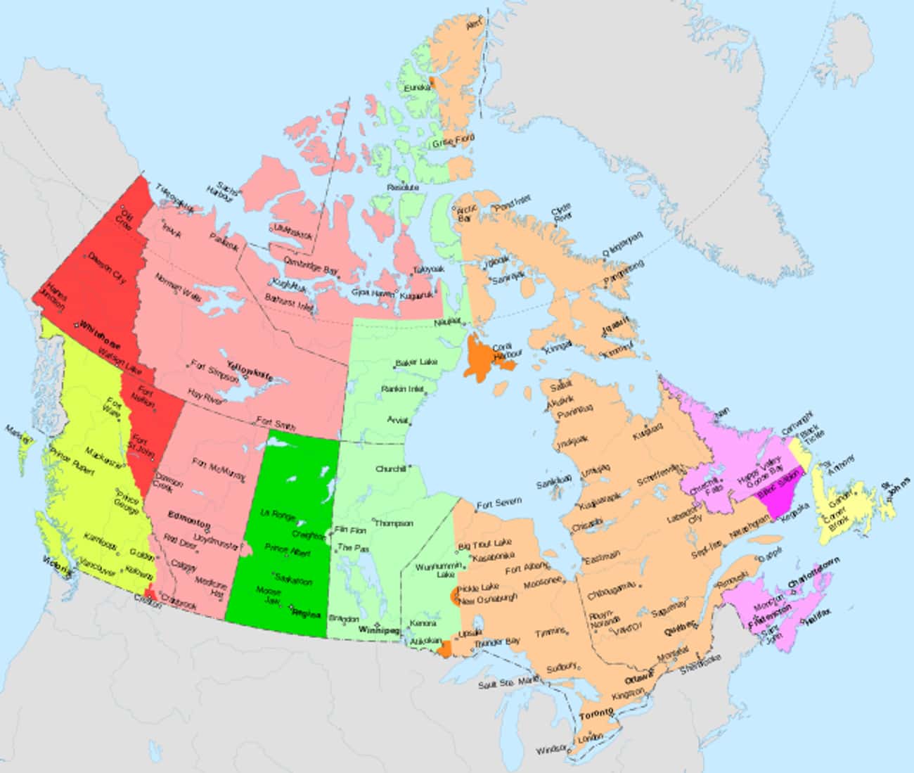 Канада время и день. Canadian time Zones. Карта часовых в Канаде. Часовые пояса Канады. Сколько часовых поясов в Канаде.