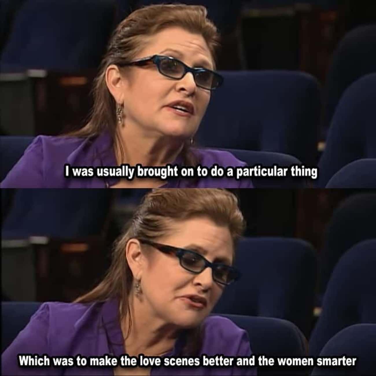 Carrie Fisher Knows Her Worth