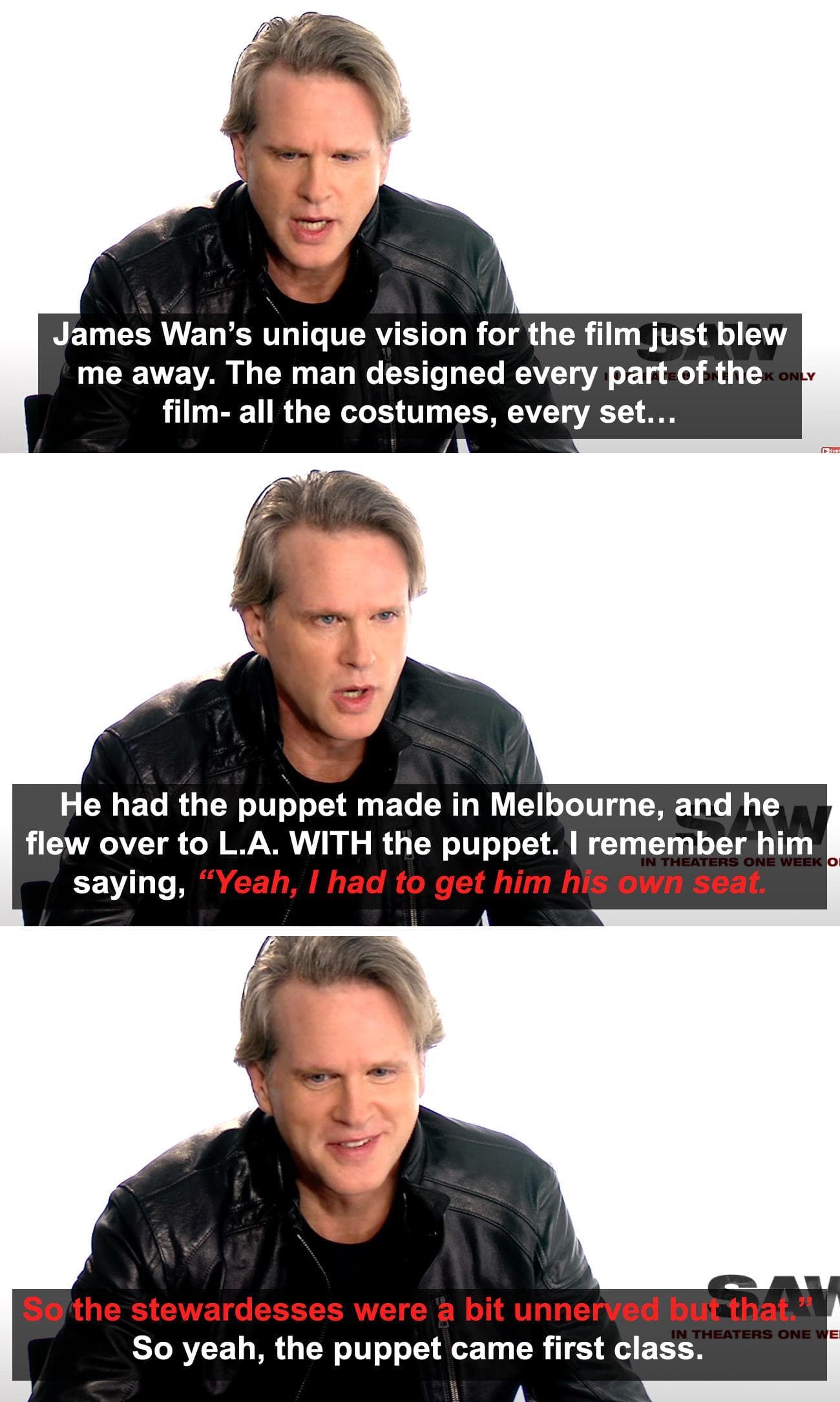 Cary Elwes Talks About The Love And Care That Went Into 'Saw'