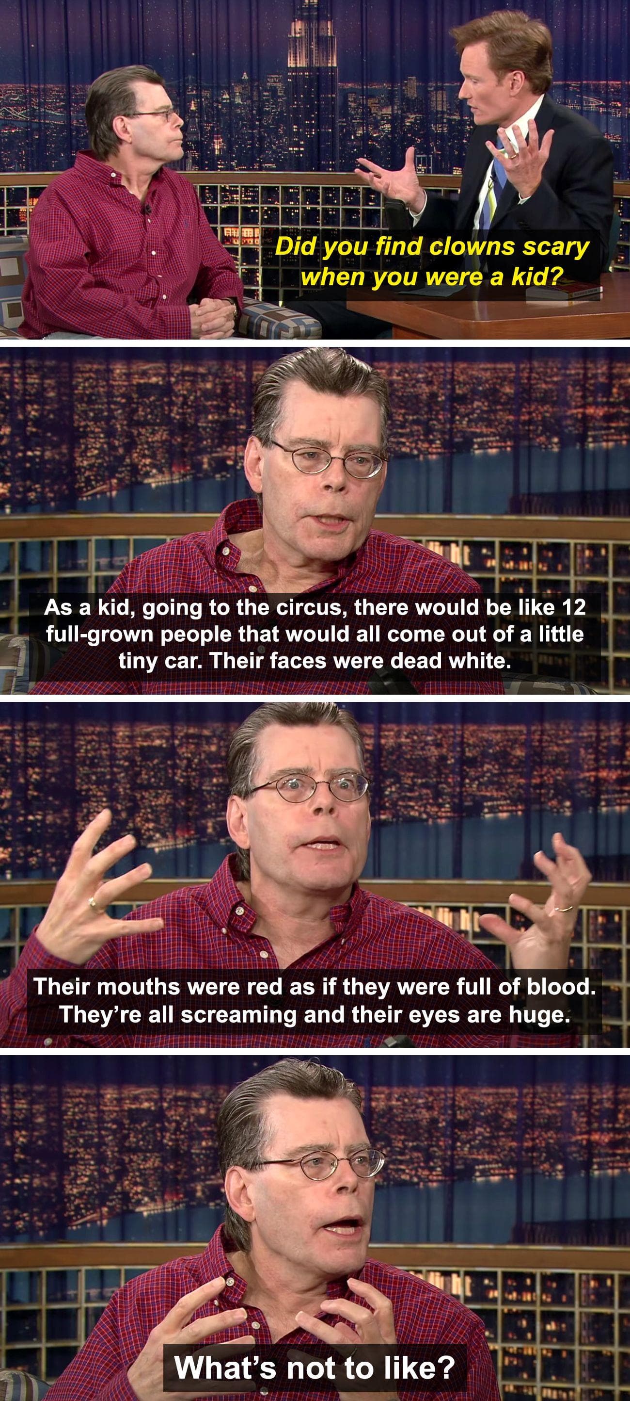 Stephen King Instantly Fell In Love With Clowns