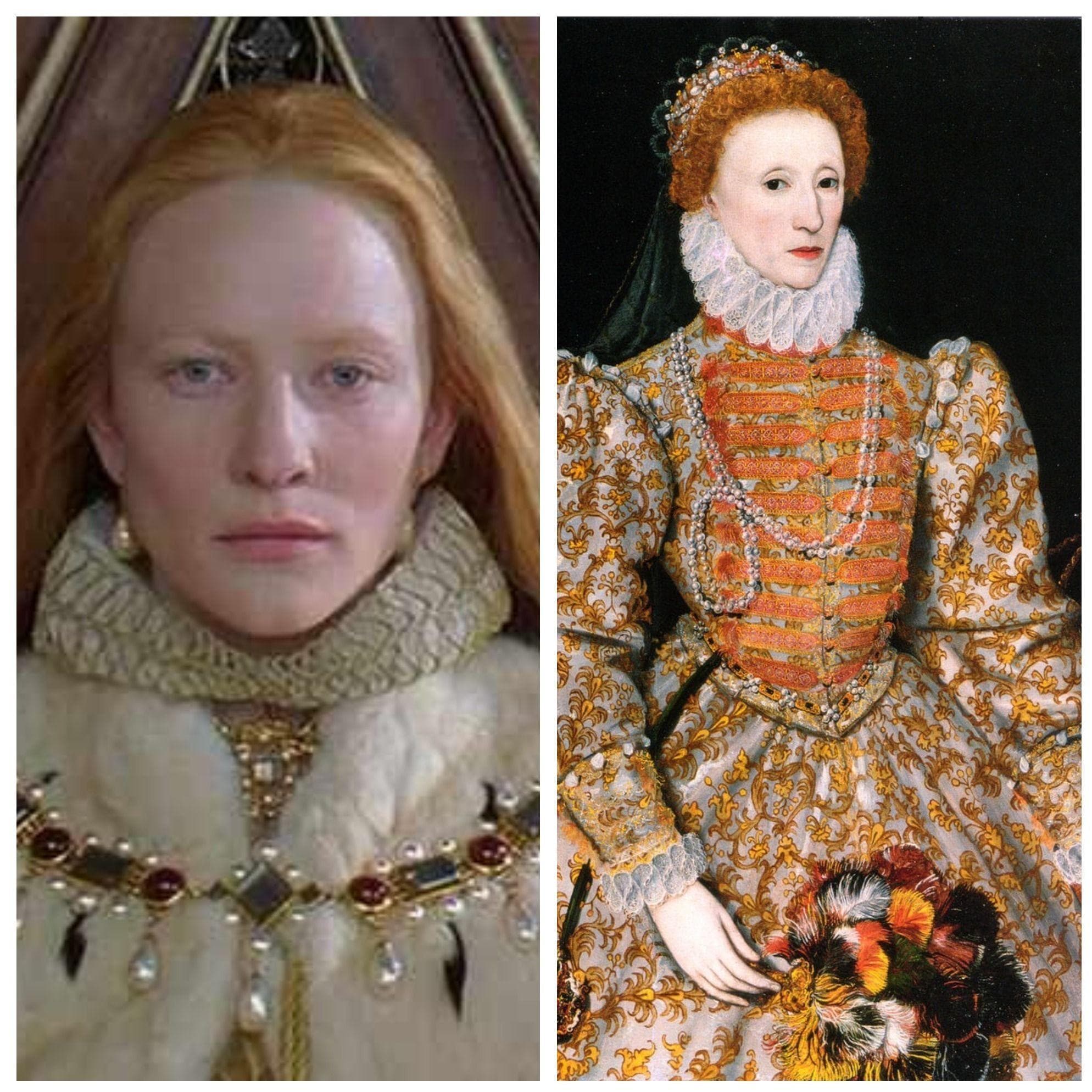 Cate Blanchett Vs. Queen Elizabeth I In "Elizabeth"