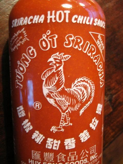 Sriracha sauce on Random Best Things to Put in Ramen