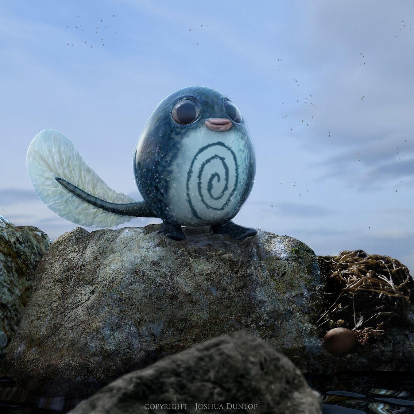 Poliwag on Random 3D Pokemon Renders Created by This Artist Will Blow You Away