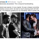 Chris Evans on Random 'Black Panther' Cast And Marvel Family Pay Tribute To Chadwick Boseman