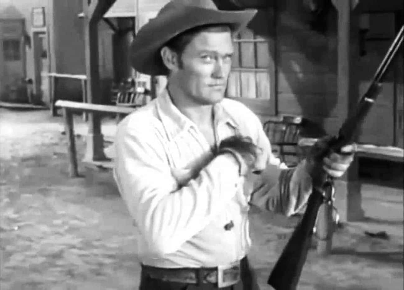 ‘Rifleman’ Chuck Connors Was A Former Baseball Pro And Hit Balls On Set With His Child Co-Star