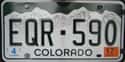 Colorado on Random State License Plate Designs