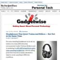 New York Times Gadgetwise on Random Top Tech News Sites