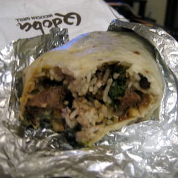 Qdoba Steak Burrito on Random Best Fast Food Burritos