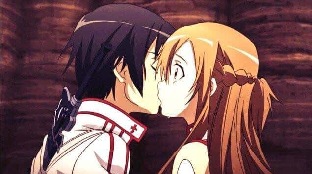 gay anime characters kissing