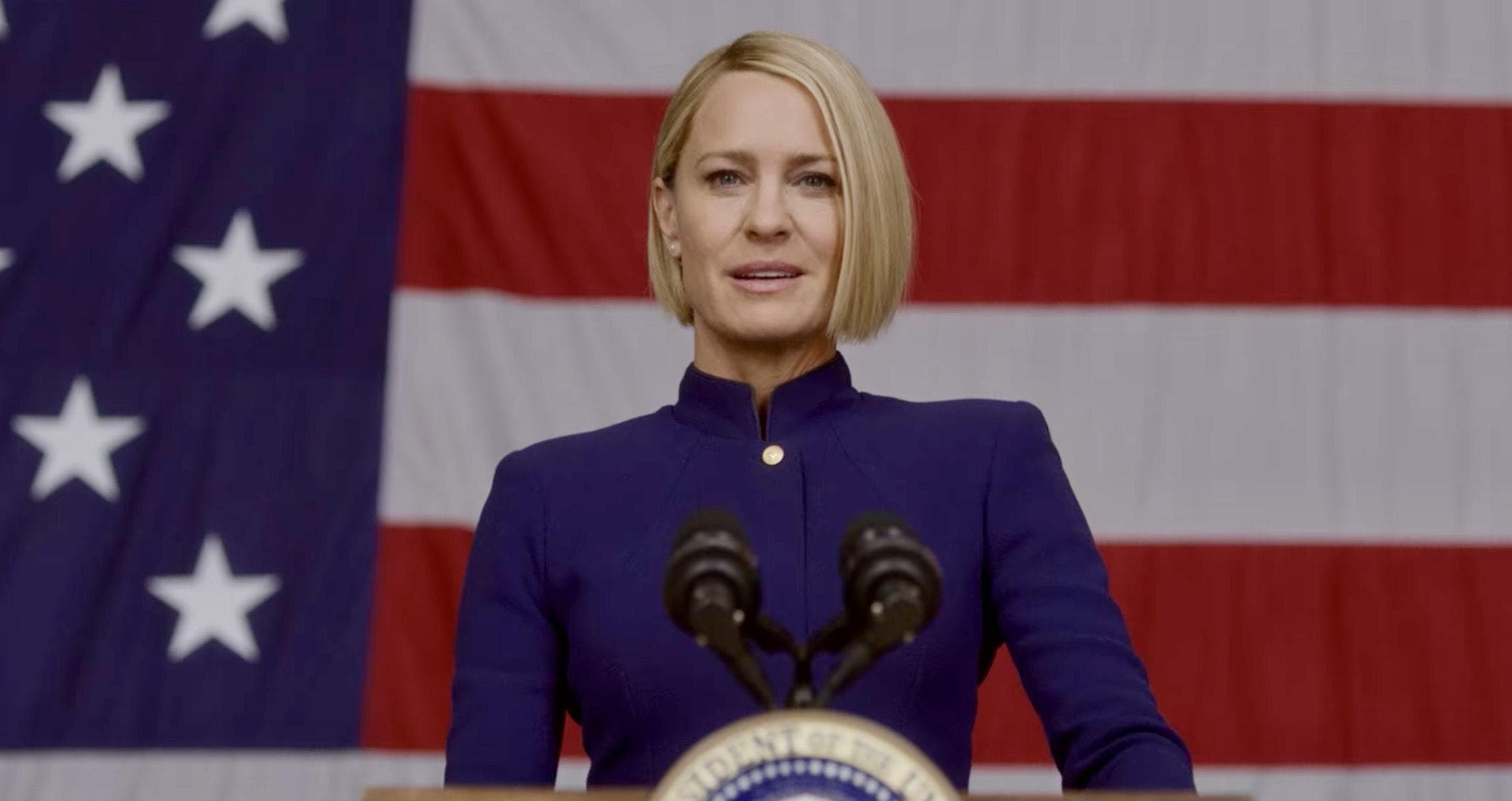 Claire Underwood (Robin Wright) In 'House of Cards'
