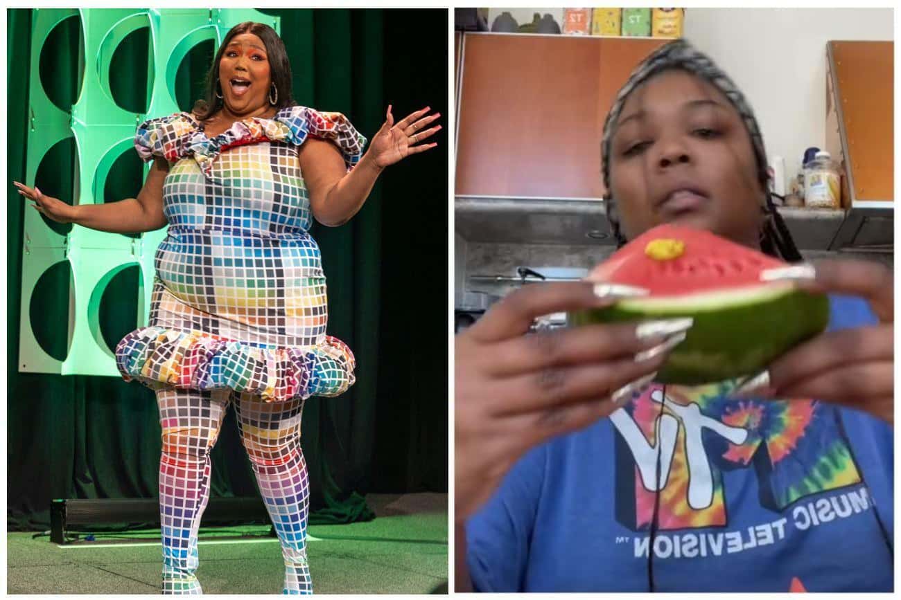 Lizzo Likes Watermelon Drizzled With Mustard