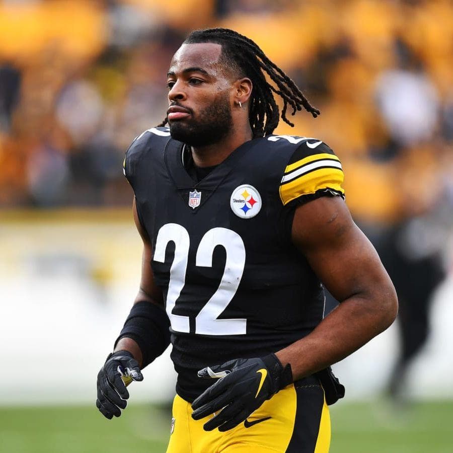 Running back Najeh Davenport of the Pittsburgh Steelers in action