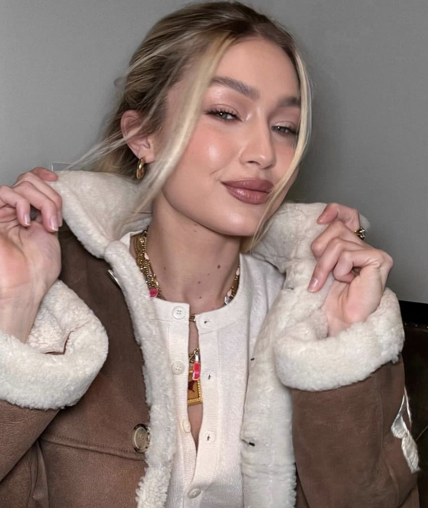 Hailey Bieber Is Captivating in a Faux-Fur Coat and Little Black Dress